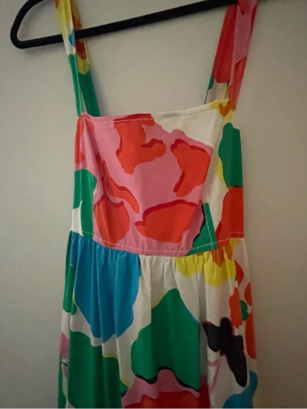 J. Crew Cross Back Empire Waist Maxi Dress Ratti Jardin Floral Print Sz 8 - Picture 8 of 9